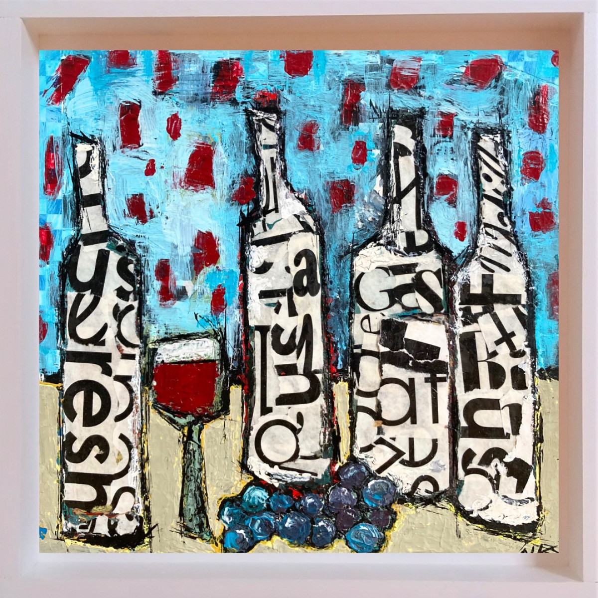 BOUTEILLES AUX LETTRES NOIRES, de Germain Henneka The Art Cycle