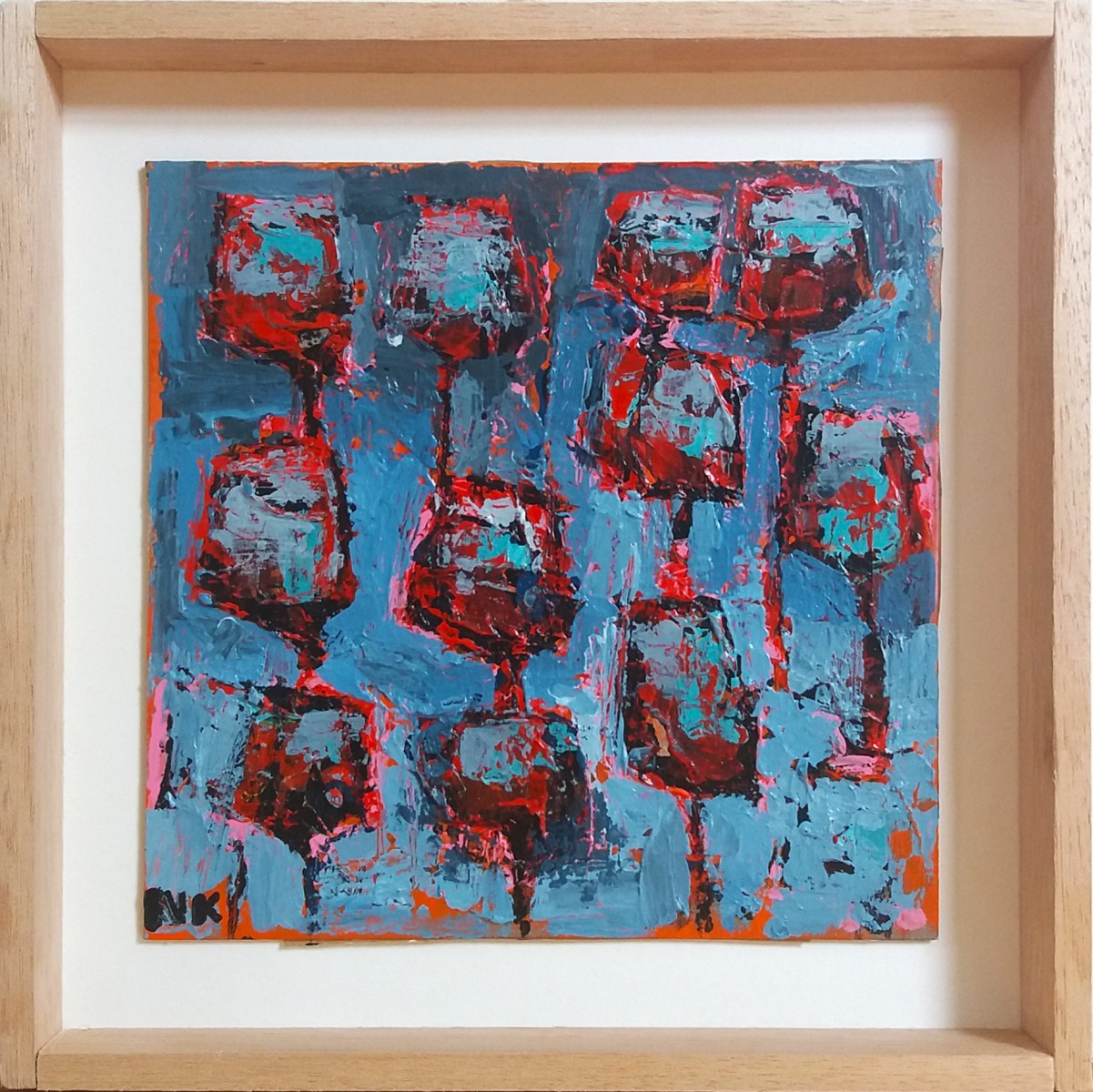 germainhenneka vinrougesurfondbleuorange theartcycle photo_principale 2099867081.jpeg The Art Cycle