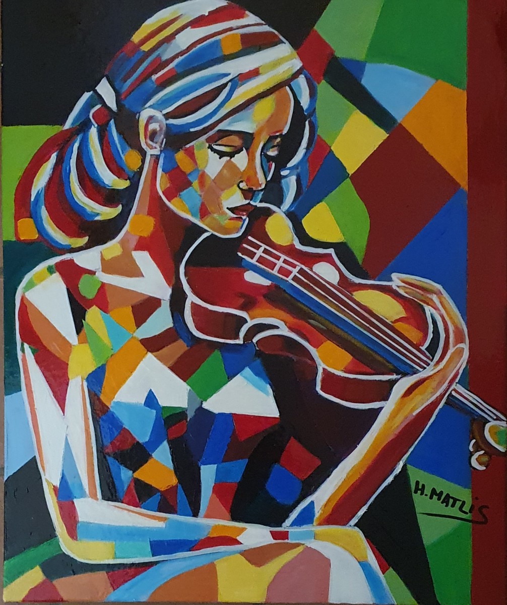 Violinista, de Helene Matlis The Art Cycle