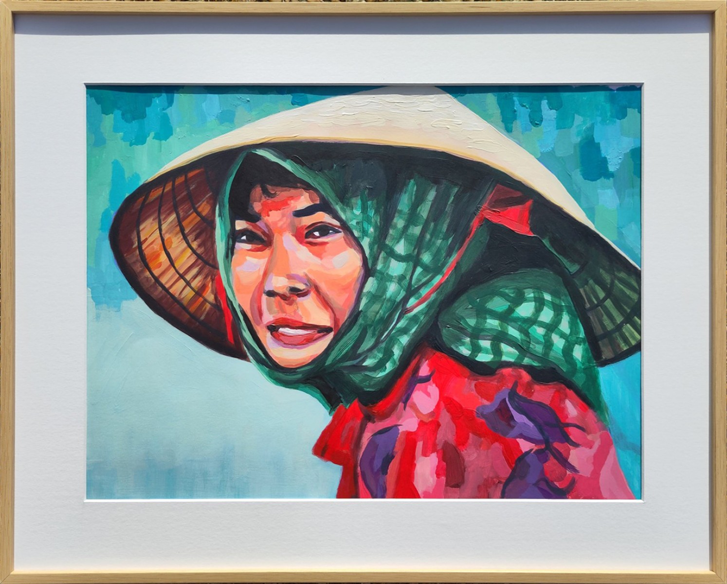 Red but with patterns, de HF Paintings The Art Cycle