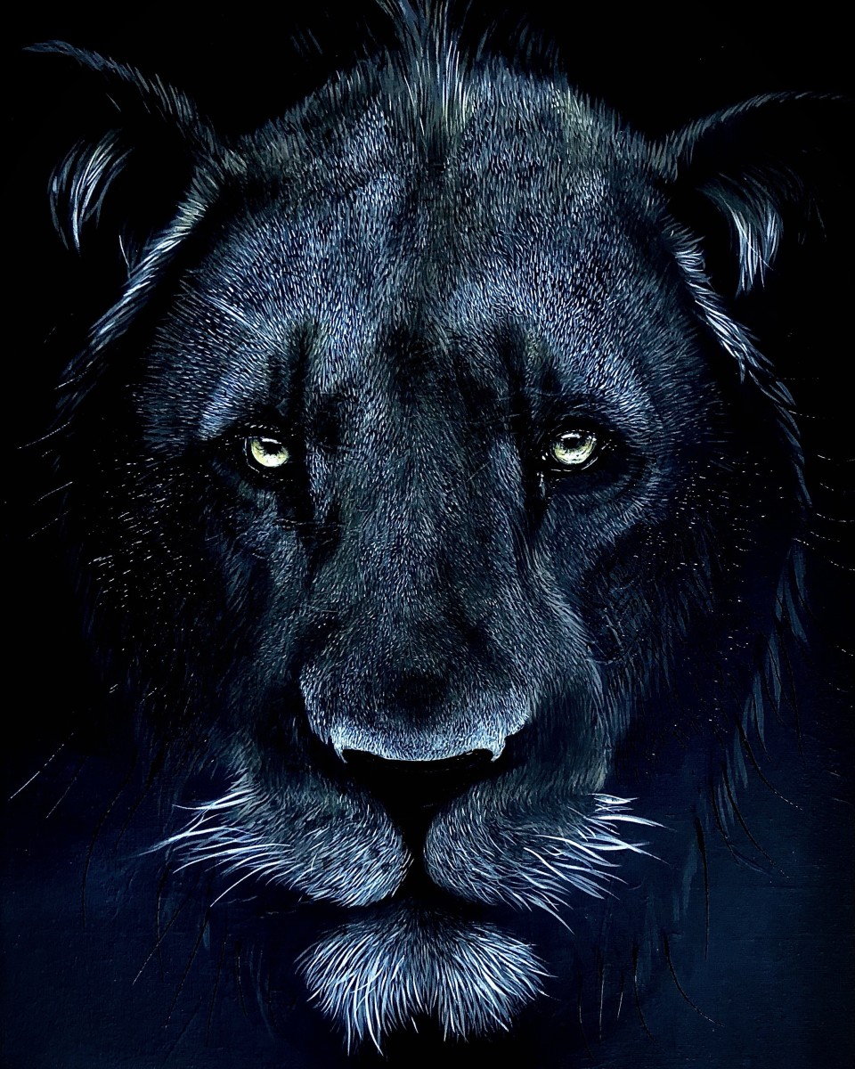 Black lion, de Ji aime Art The Art Cycle
