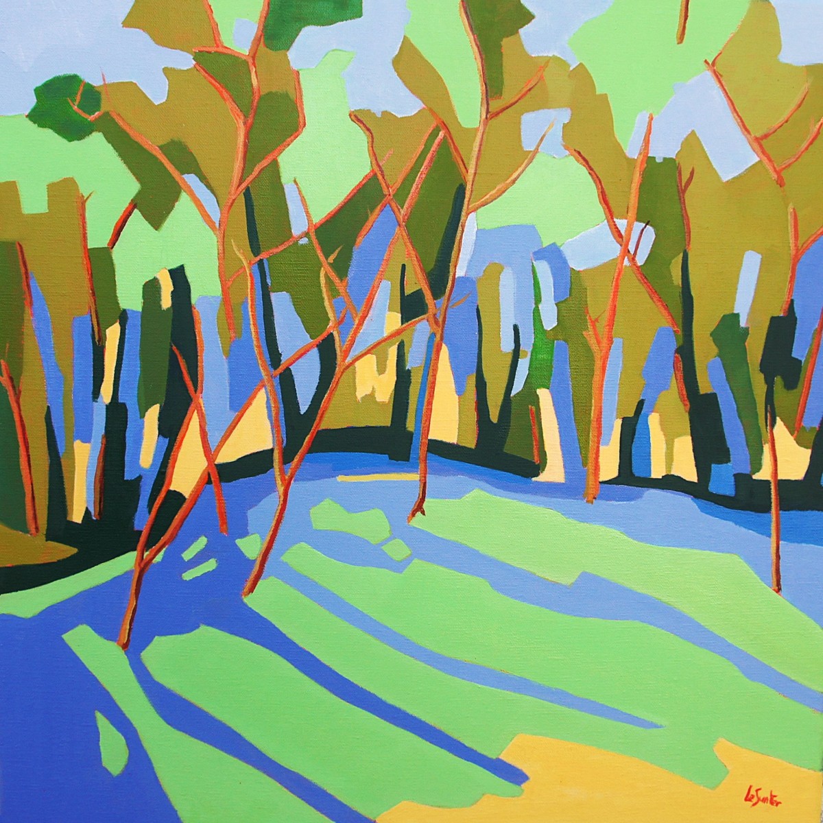 Pinède au printemps, de Le Junter The Art Cycle