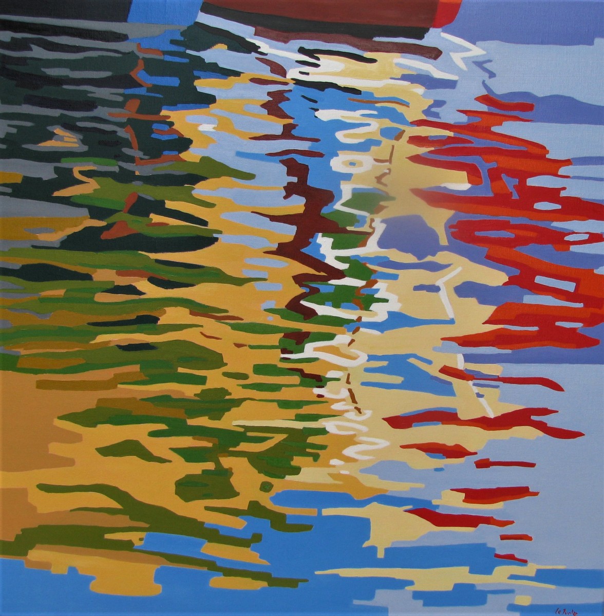 Reflets dans le port 7, de Le Junter The Art Cycle