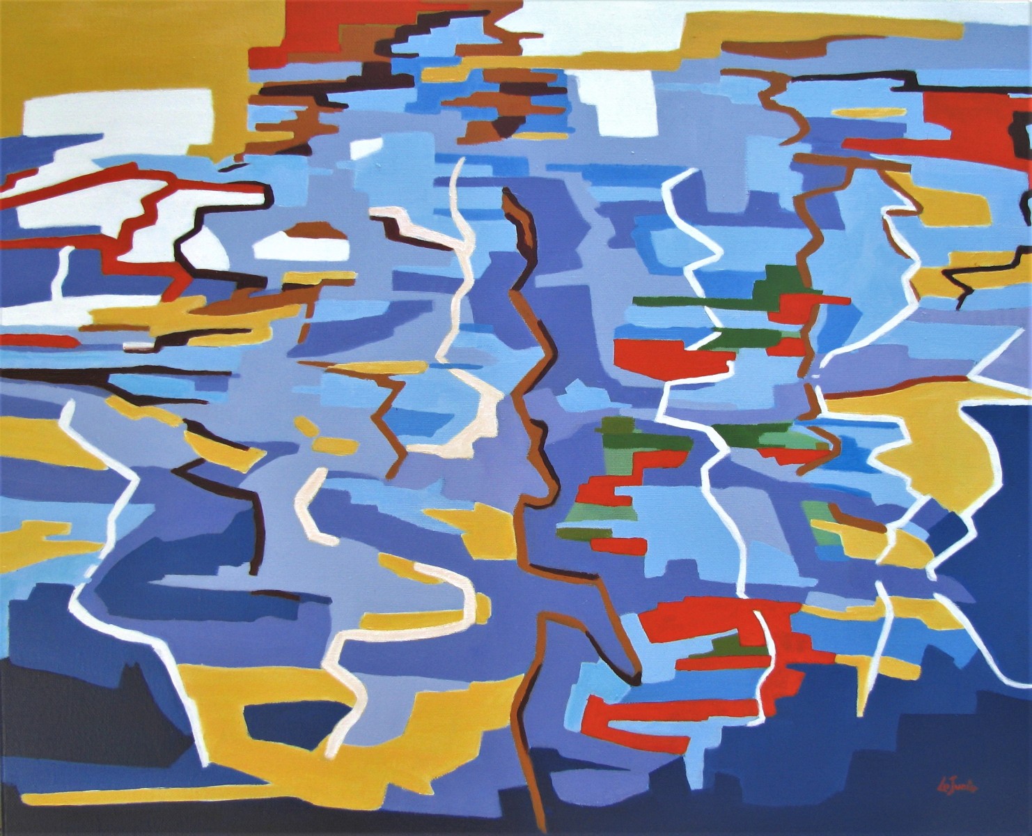 Reflets dans le port 9, de Le Junter The Art Cycle