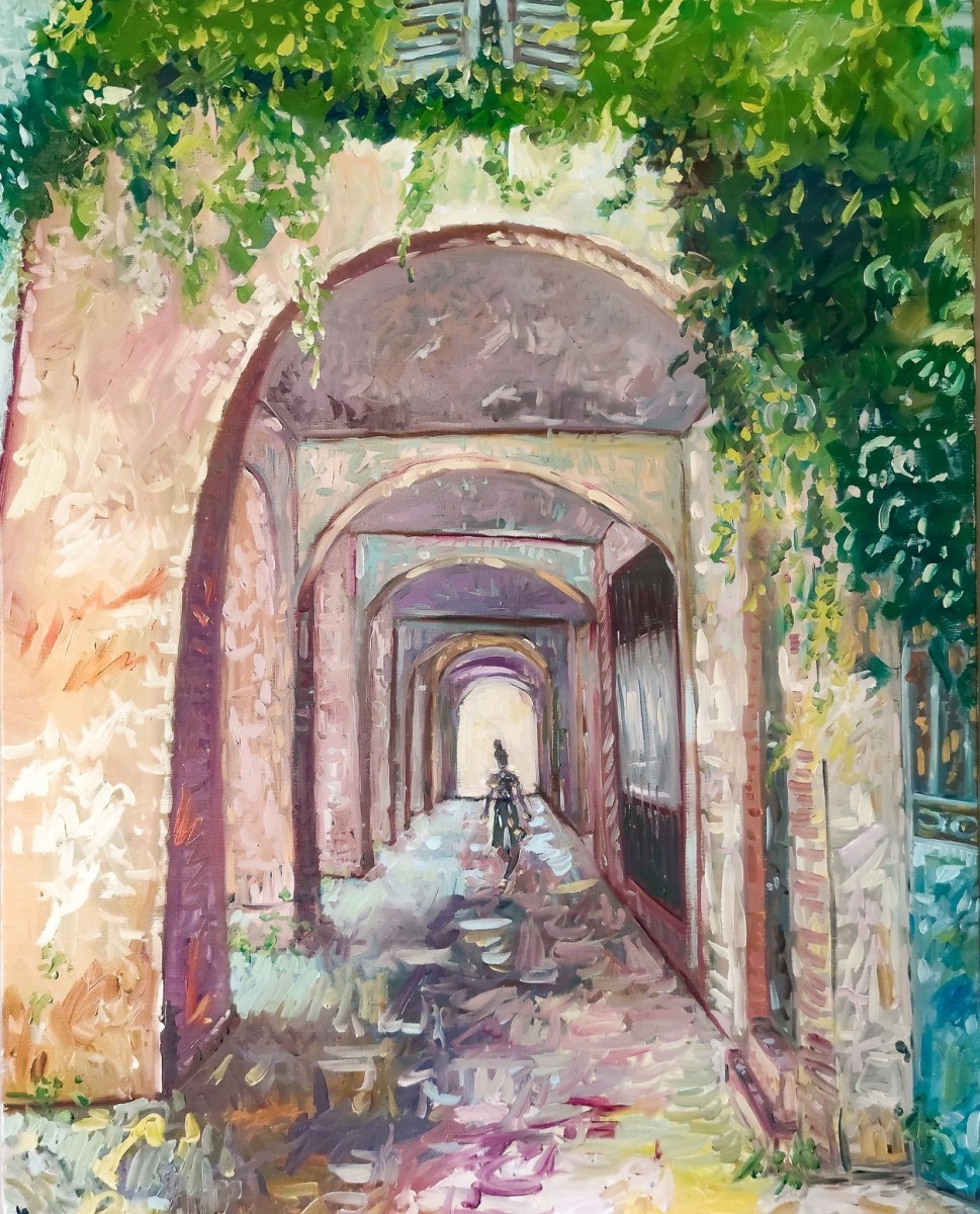 Les arcades, de Linda Clerget The Art Cycle