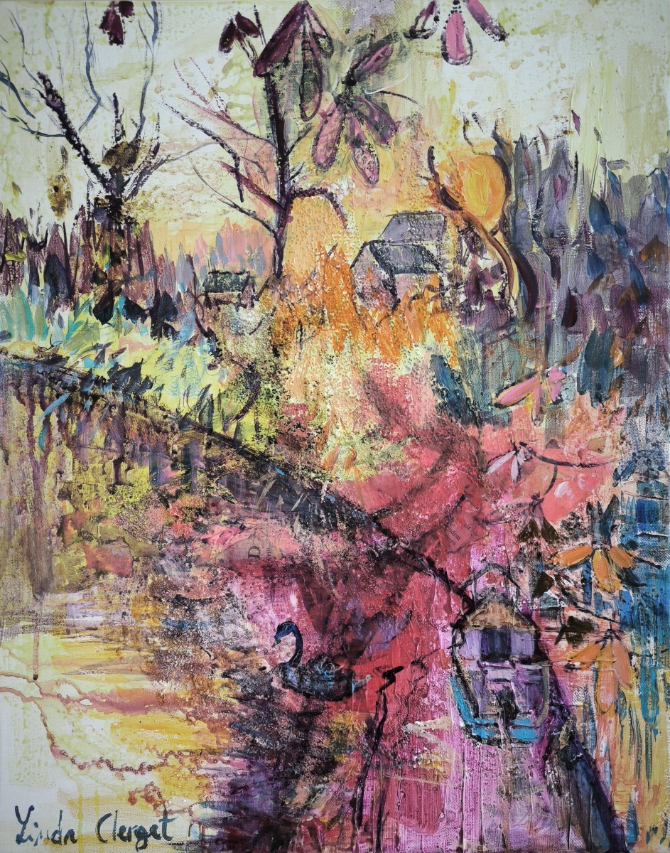 Petite barque sur les bords de Marne, de Linda Clerget The Art Cycle