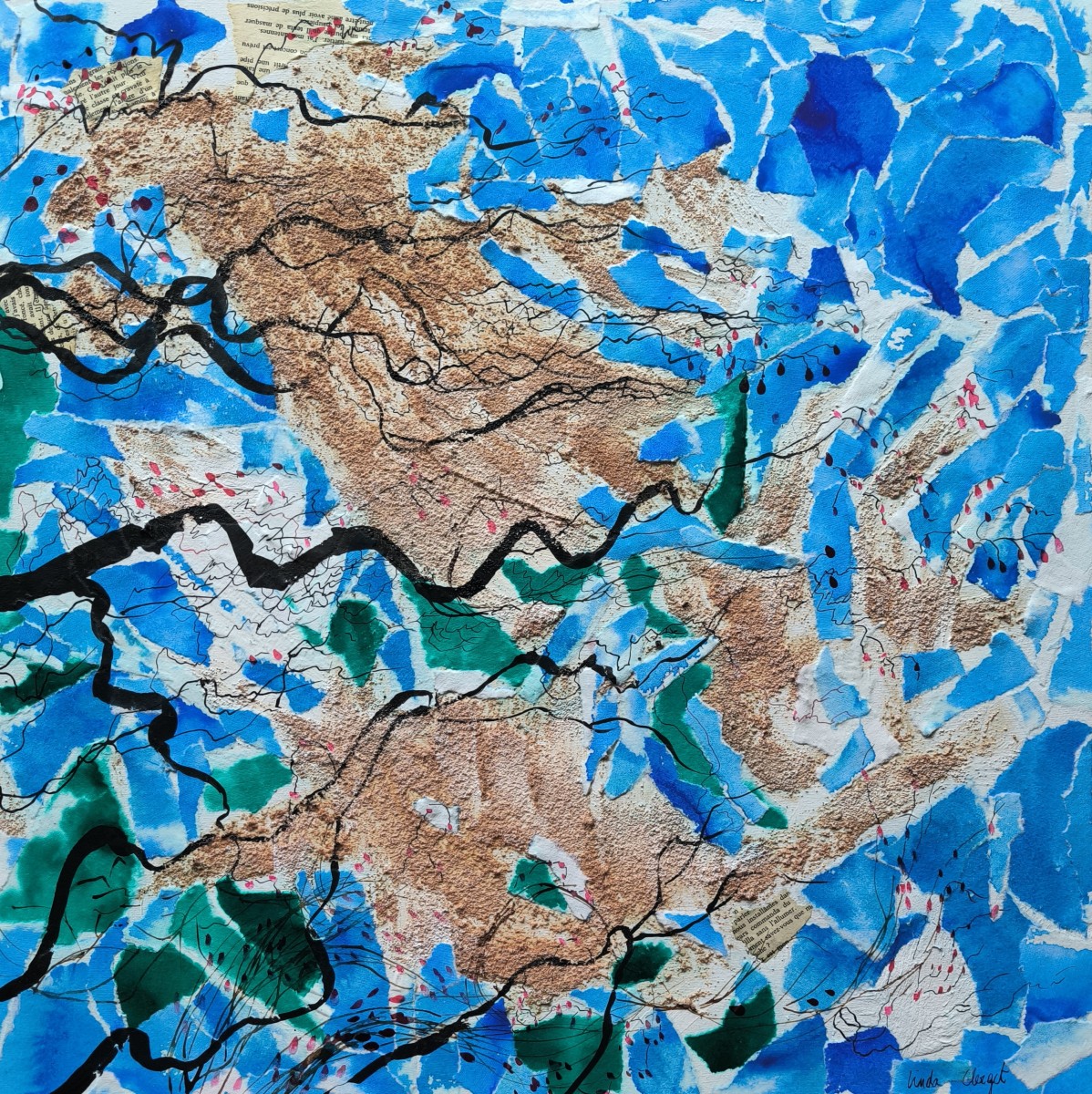 Synapse bleue, de Linda Clerget The Art Cycle