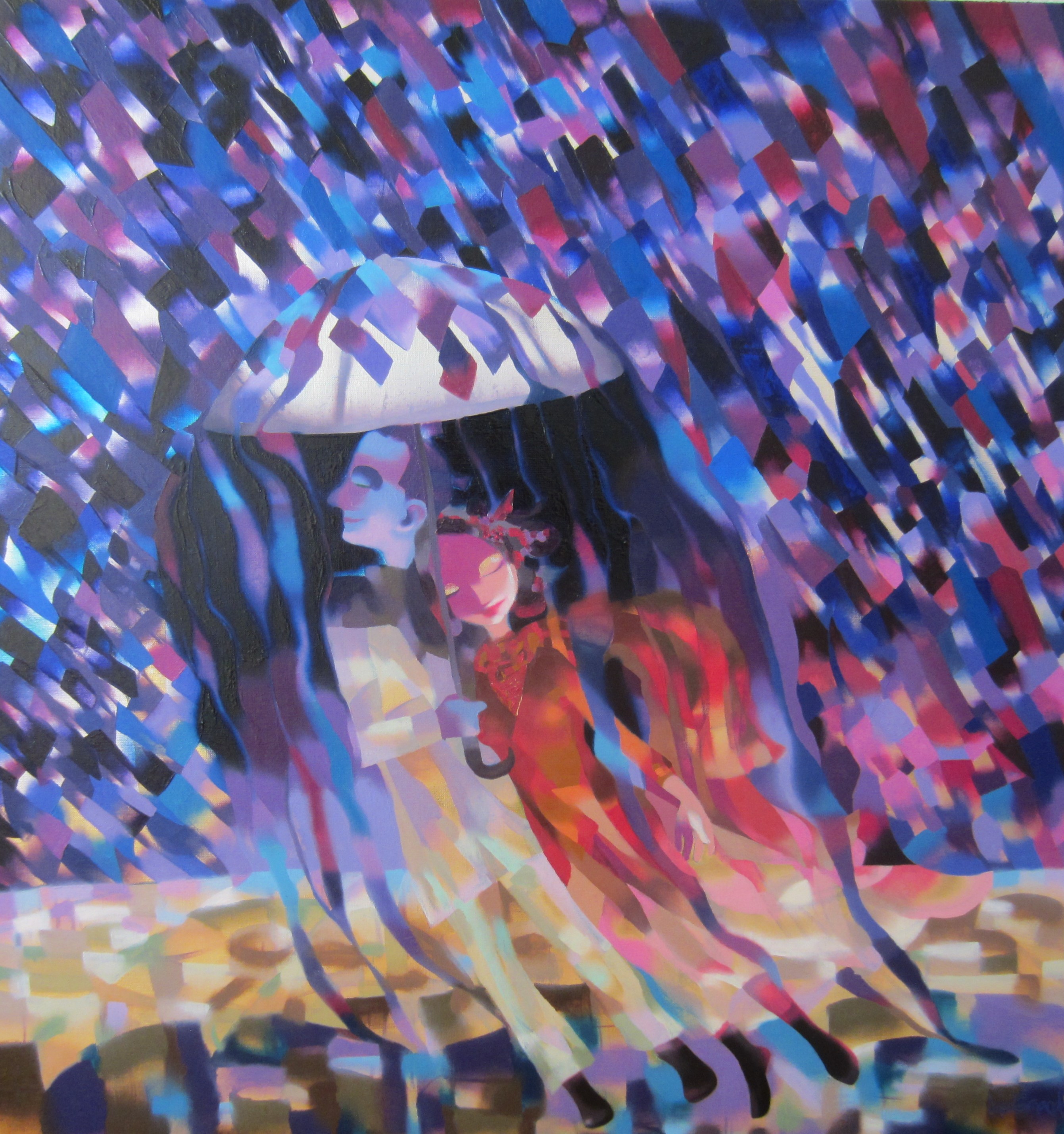 luisafernanda ilpleut peinture scene_de_vie theartcycle photo_principale.jpg The Art Cycle