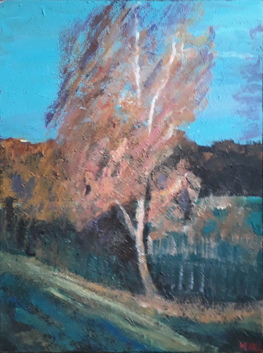 Chemin avec bouleau, de Marc de Moulins The Art Cycle