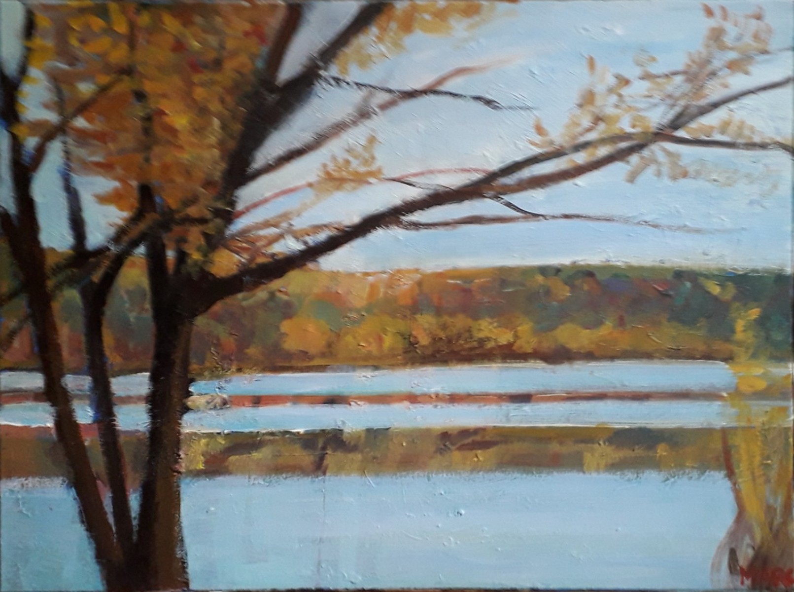 Reflets sur l'étang, de Marc de Moulins The Art Cycle