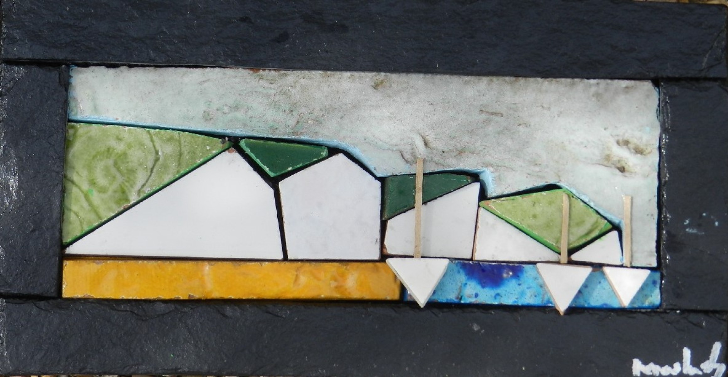 Mouillage face aux falaises 2, de Marc Kraskowski The Art Cycle