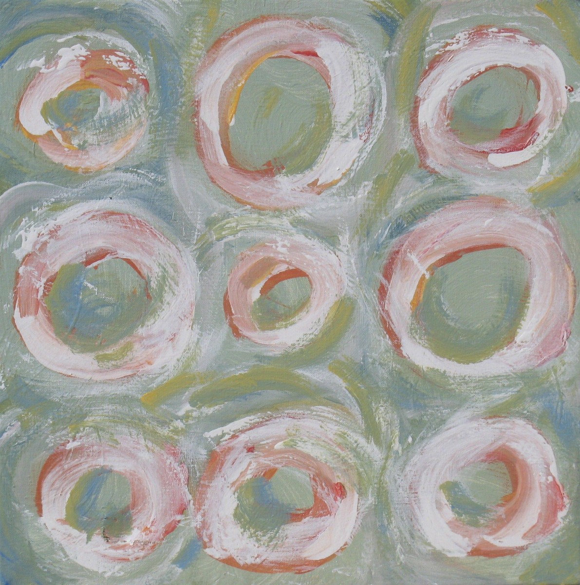 Accumulations sur fond vert, de Marco The Art Cycle