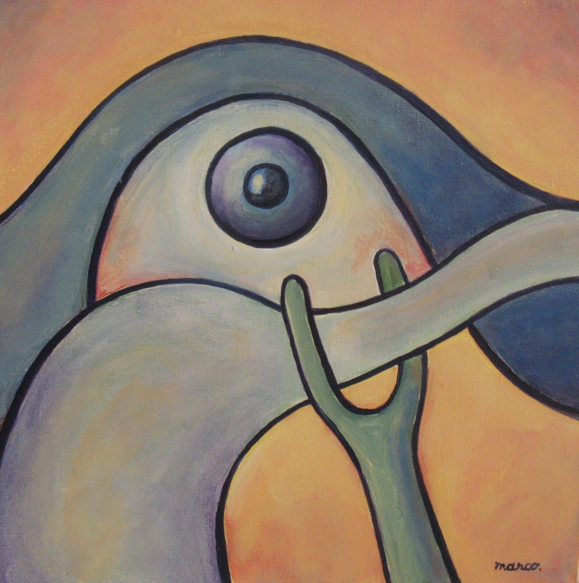 Oiseau blessé, de Marco The Art Cycle
