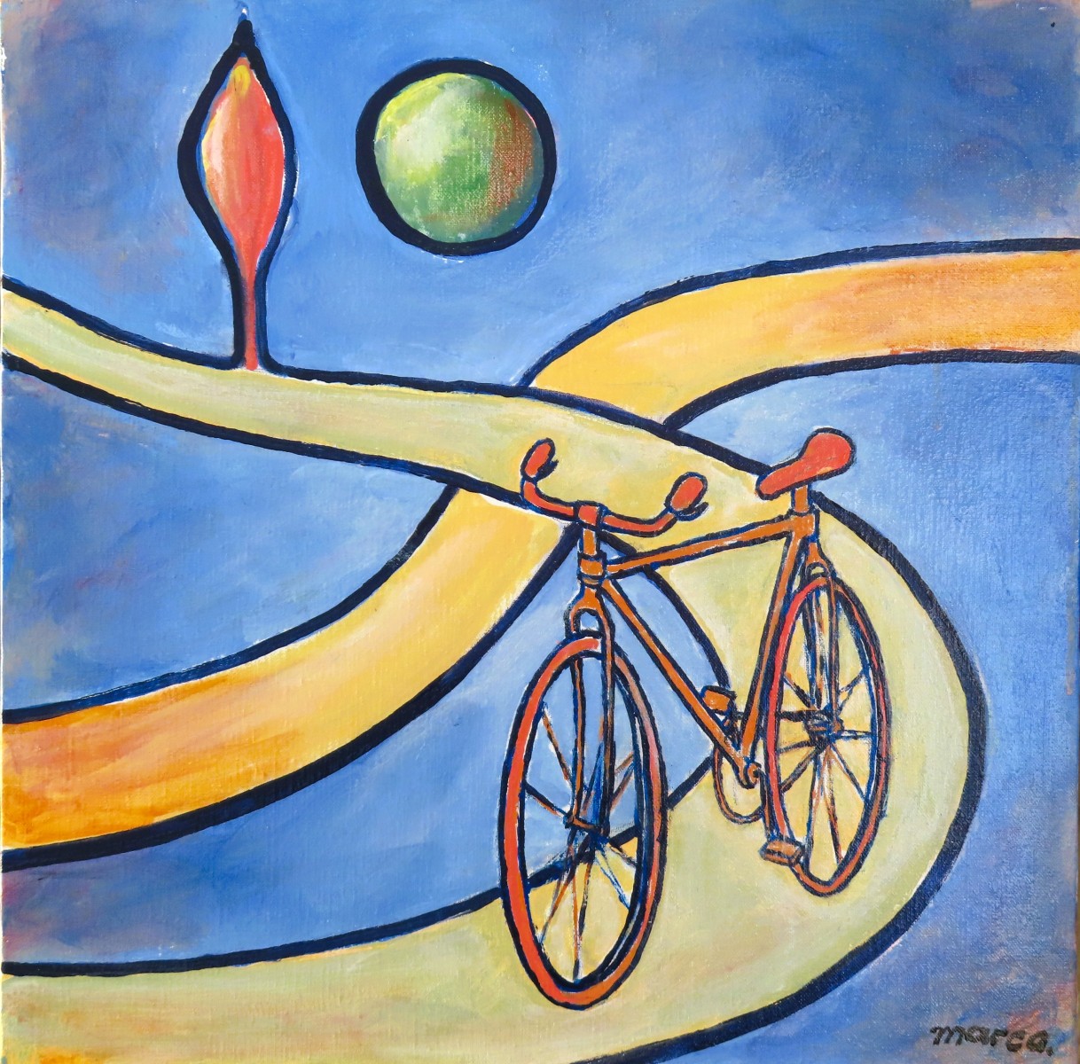 marco bicyclettesurfondbleu theartcycle photo_principale 1631403613.jpeg The Art Cycle