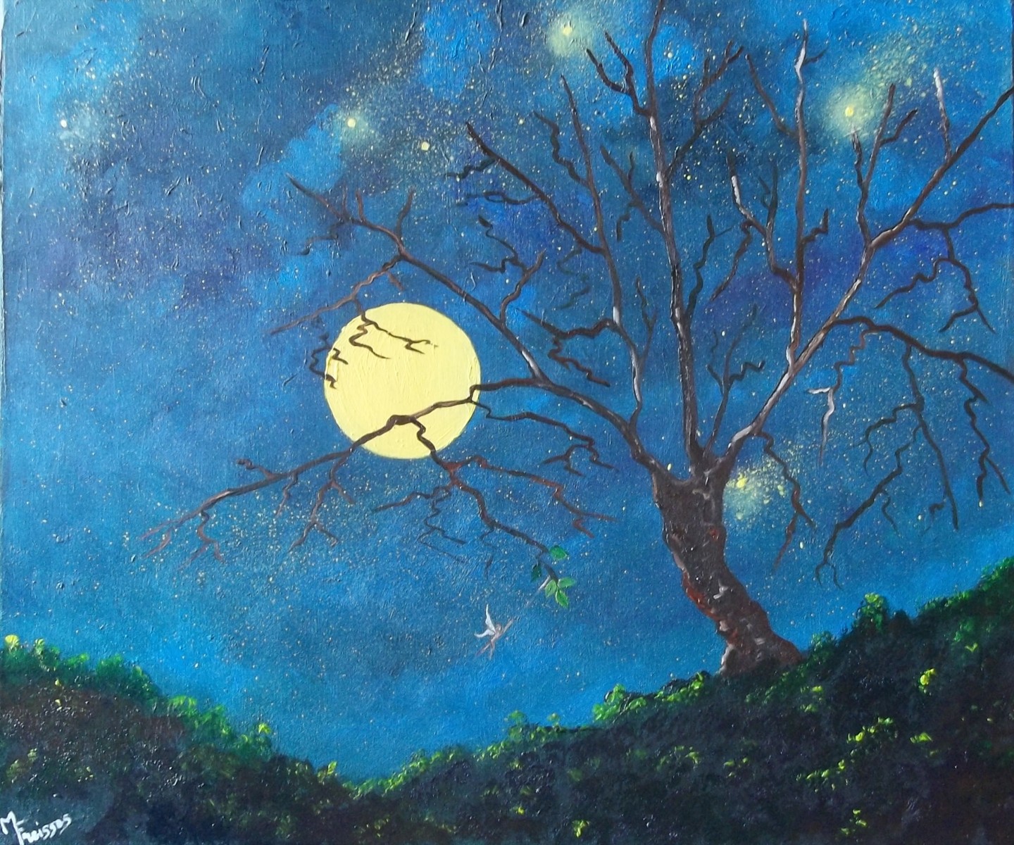 Fée redonnant vie à l'arbre mort, de Flamaelle The Art Cycle