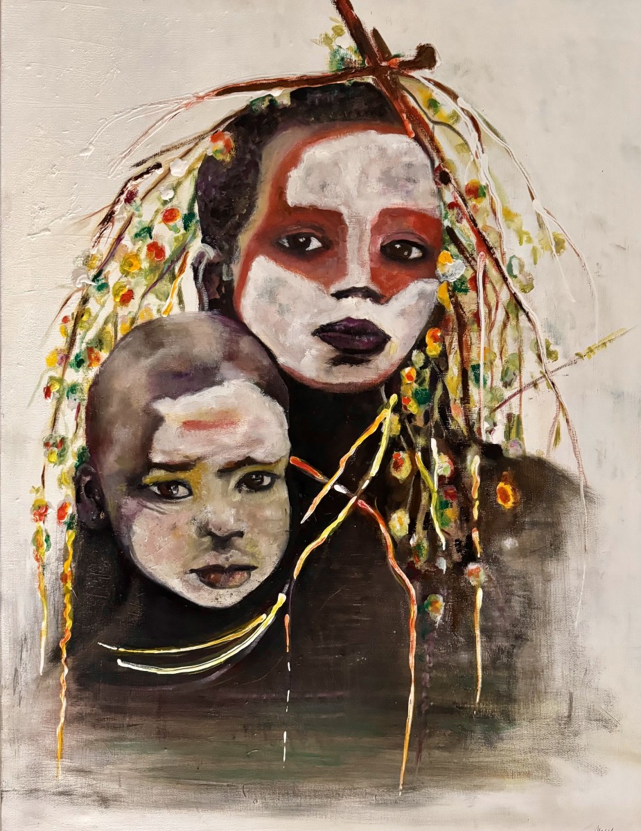 Deux enfants des peuples de la rivière, de Marie-Laure Hamard The Art Cycle