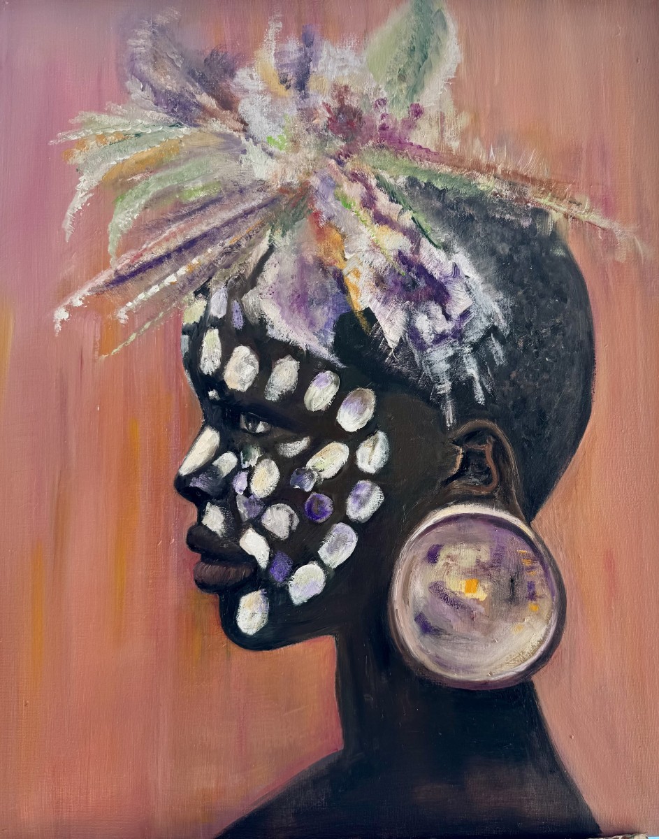 La femme à la boucle d'oreille, de Marie-Laure Hamard The Art Cycle