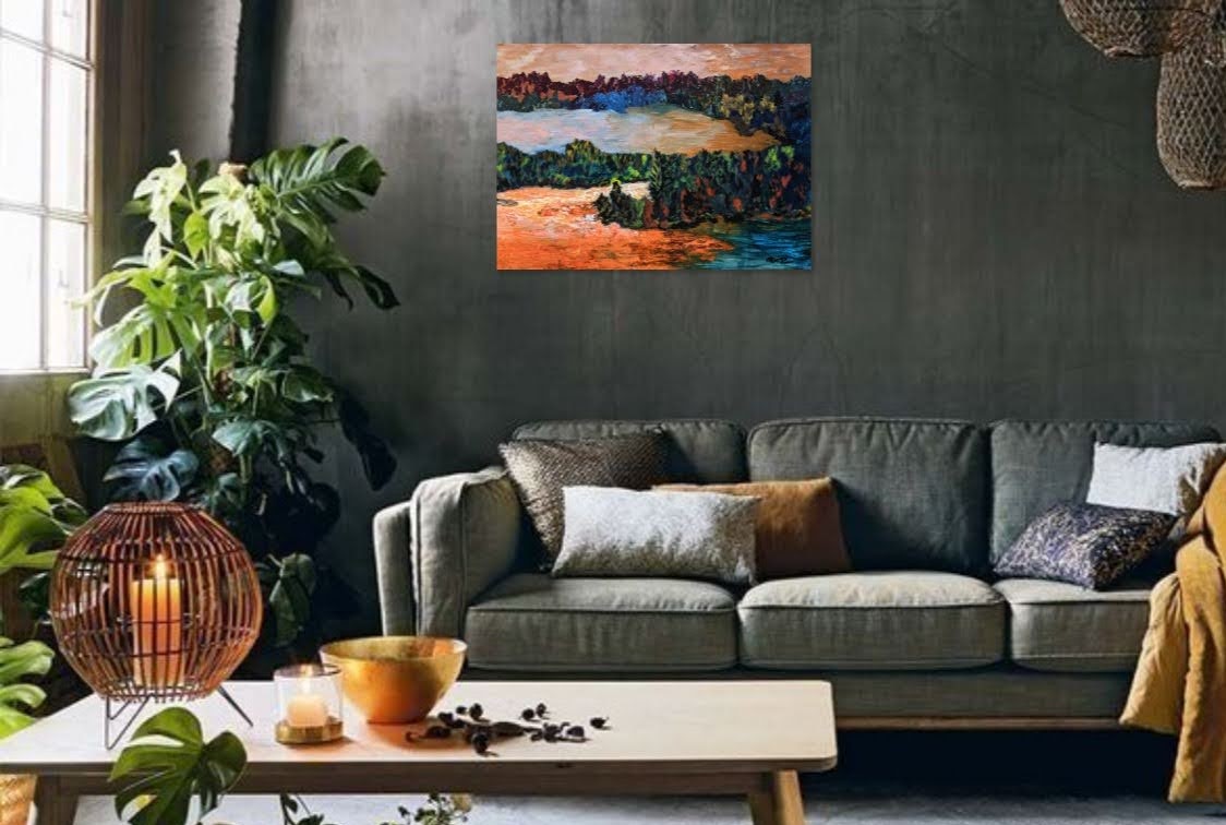 mariepauledemarquez aumilieudubois peinture paysage theartcycle photo_situation.jpg The Art Cycle