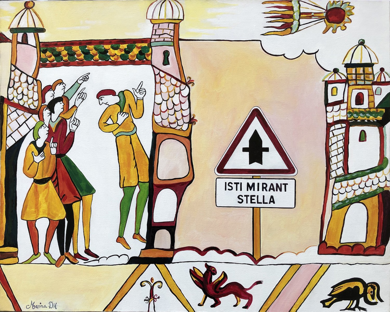 Hommage à la tapisserie de Bayeux, de Marina DH The Art Cycle