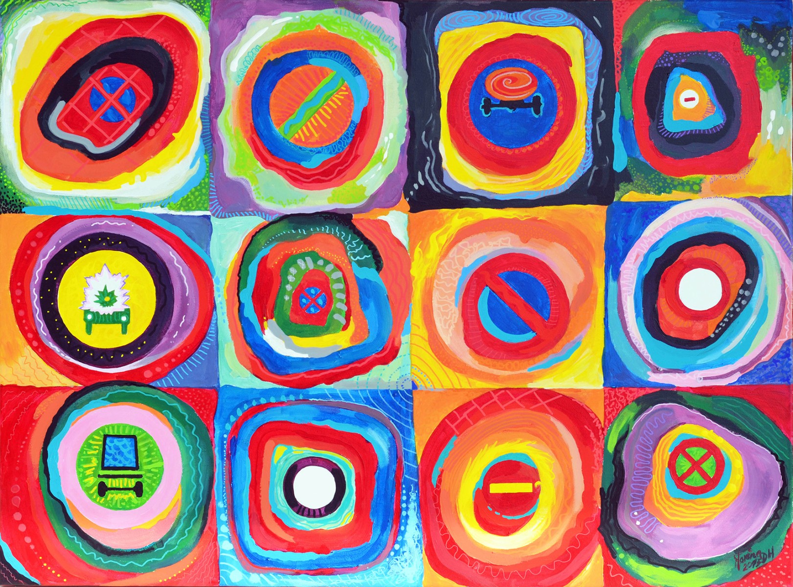 Hommage à Wassily, de Marina DH The Art Cycle