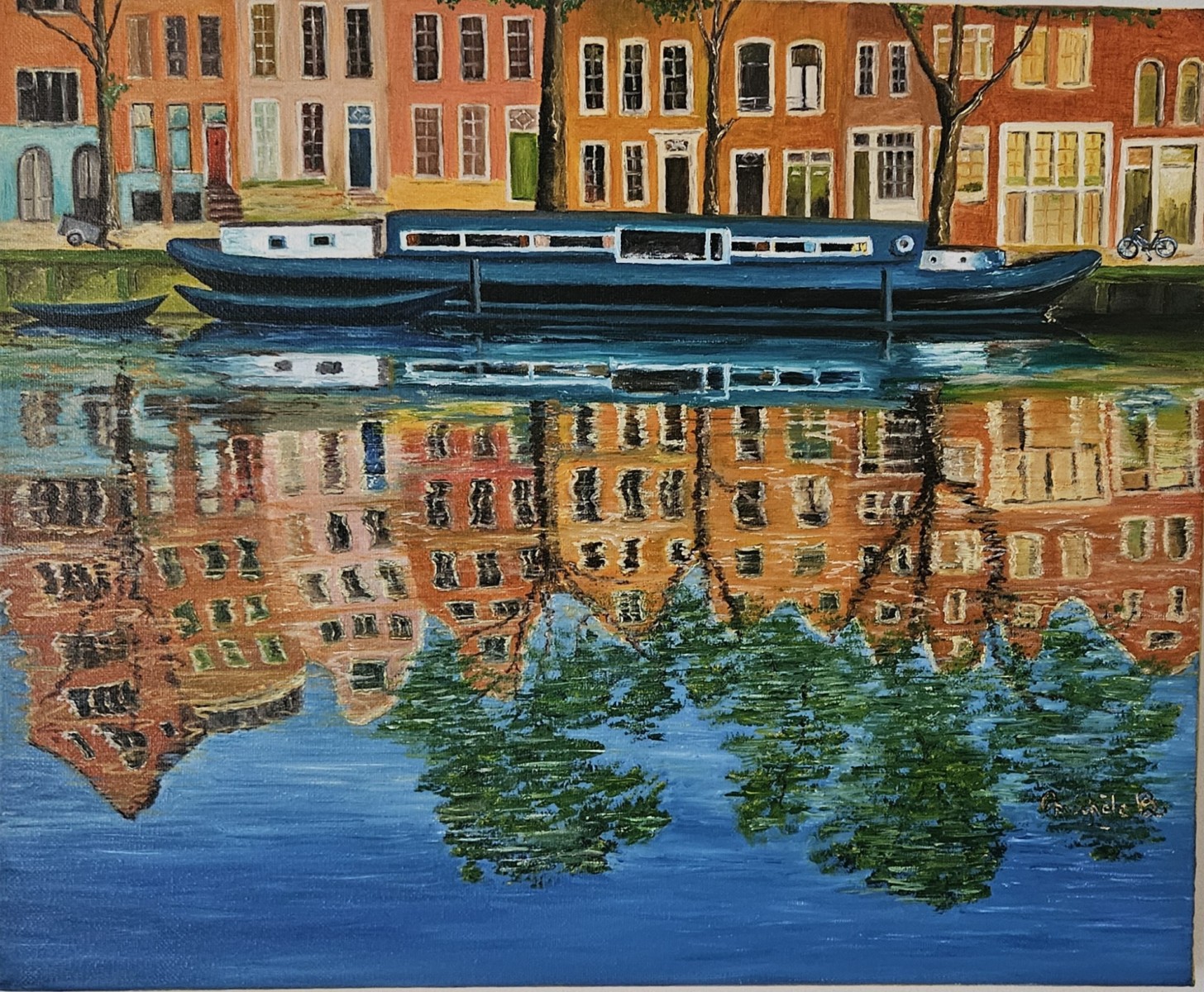 Miroirs des canaux d'Amsterdam, de Michèle B The Art Cycle