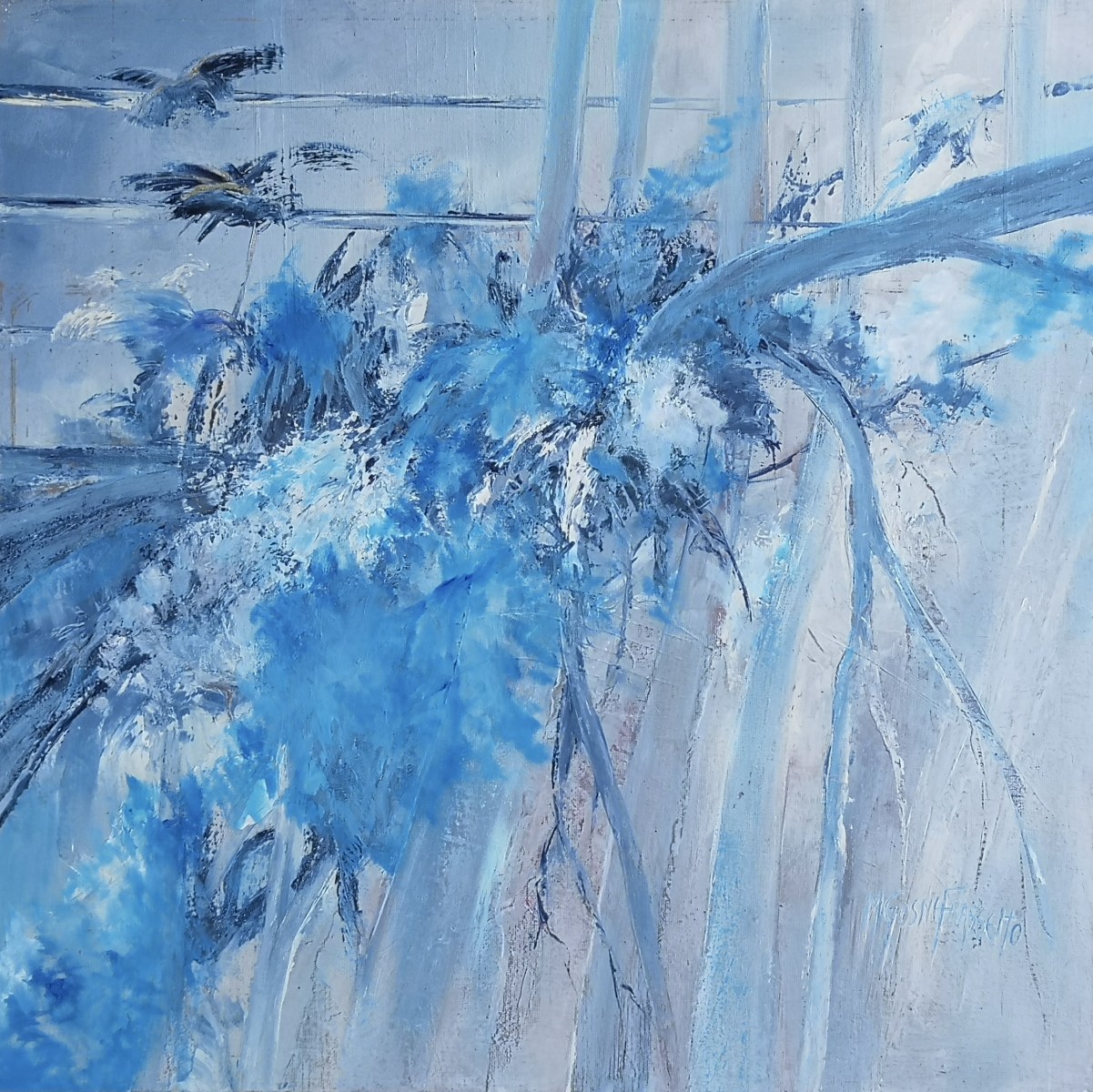 Blue birds, de Michèle Gosnet Frassetto The Art Cycle