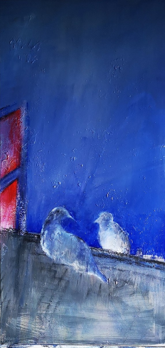 Le volet rouge, de Michèle Gosnet Frassetto The Art Cycle