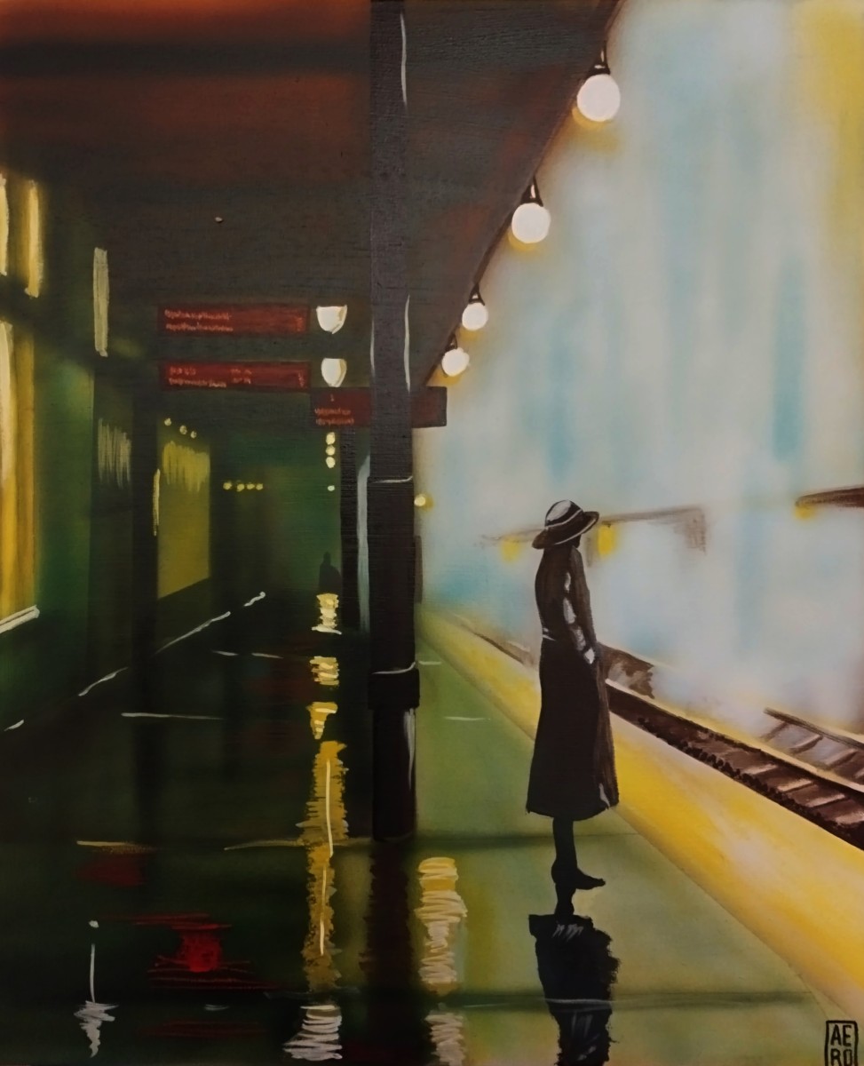 Attente, de Michel Ruelle dit Aero The Art Cycle