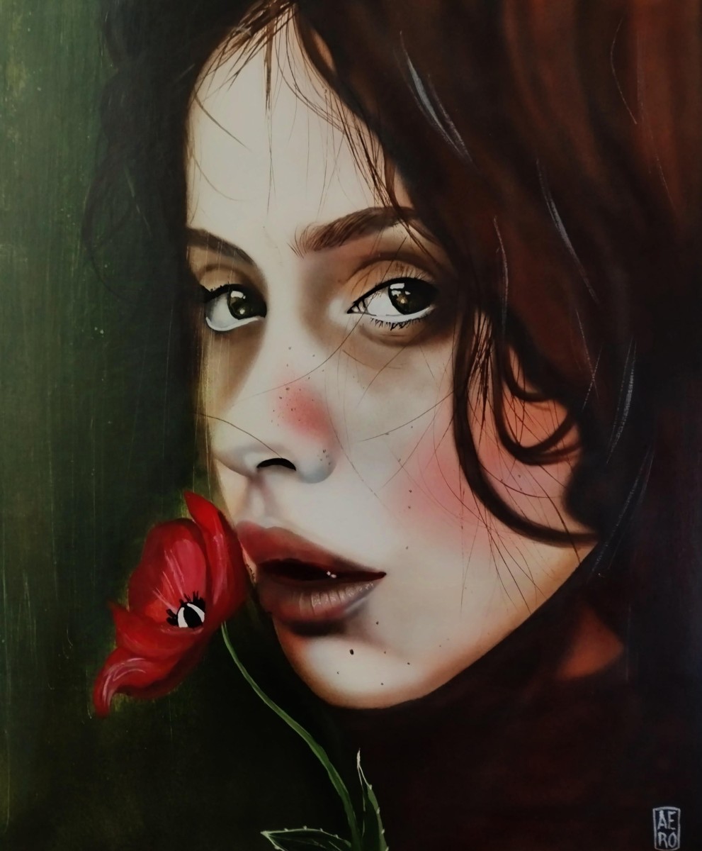 Coquelicot, de Michel Ruelle dit Aero The Art Cycle