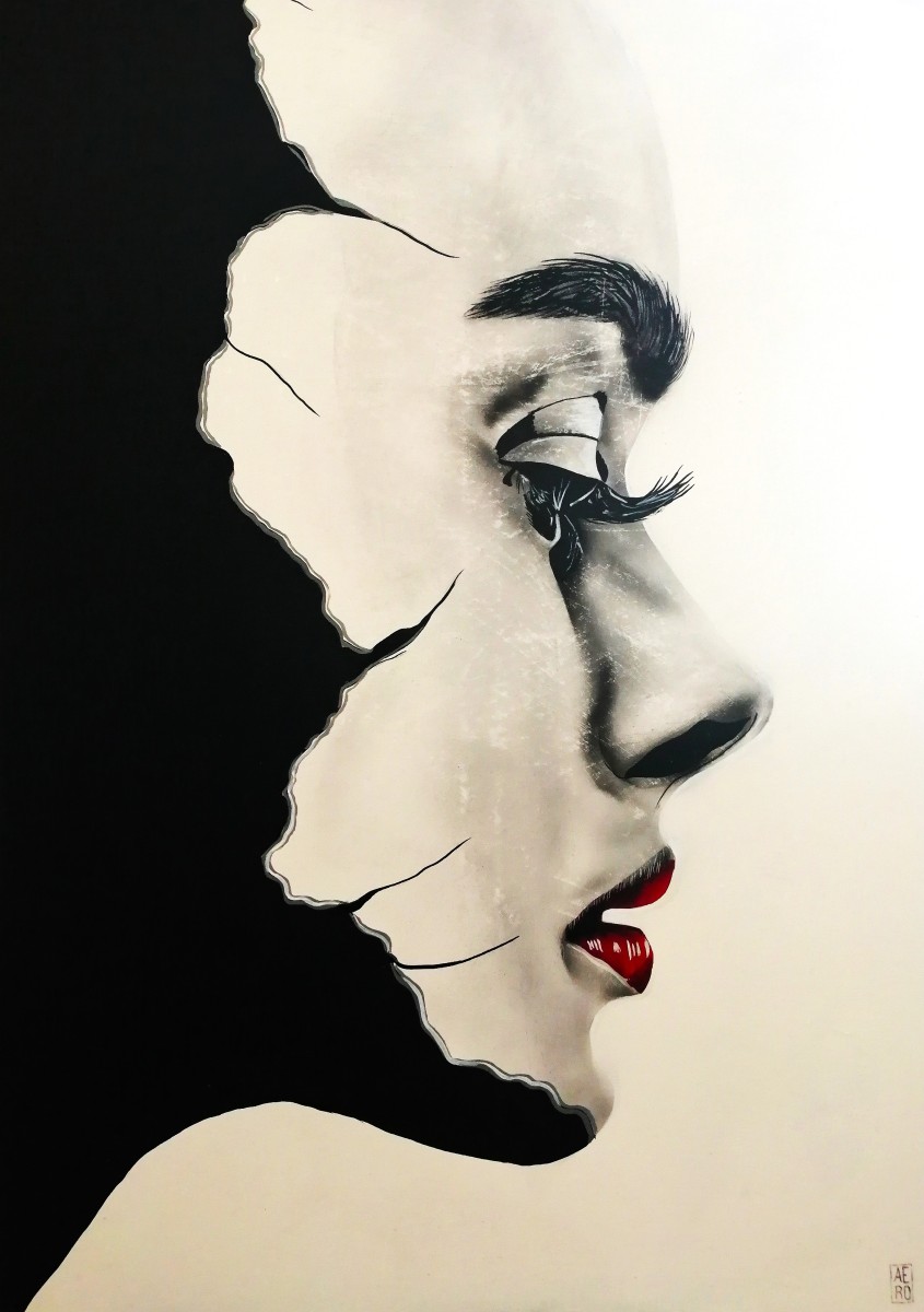 Masque, de Michel Ruelle dit Aero The Art Cycle