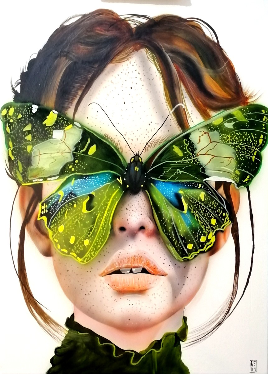 Papillon, de Michel Ruelle dit Aero The Art Cycle