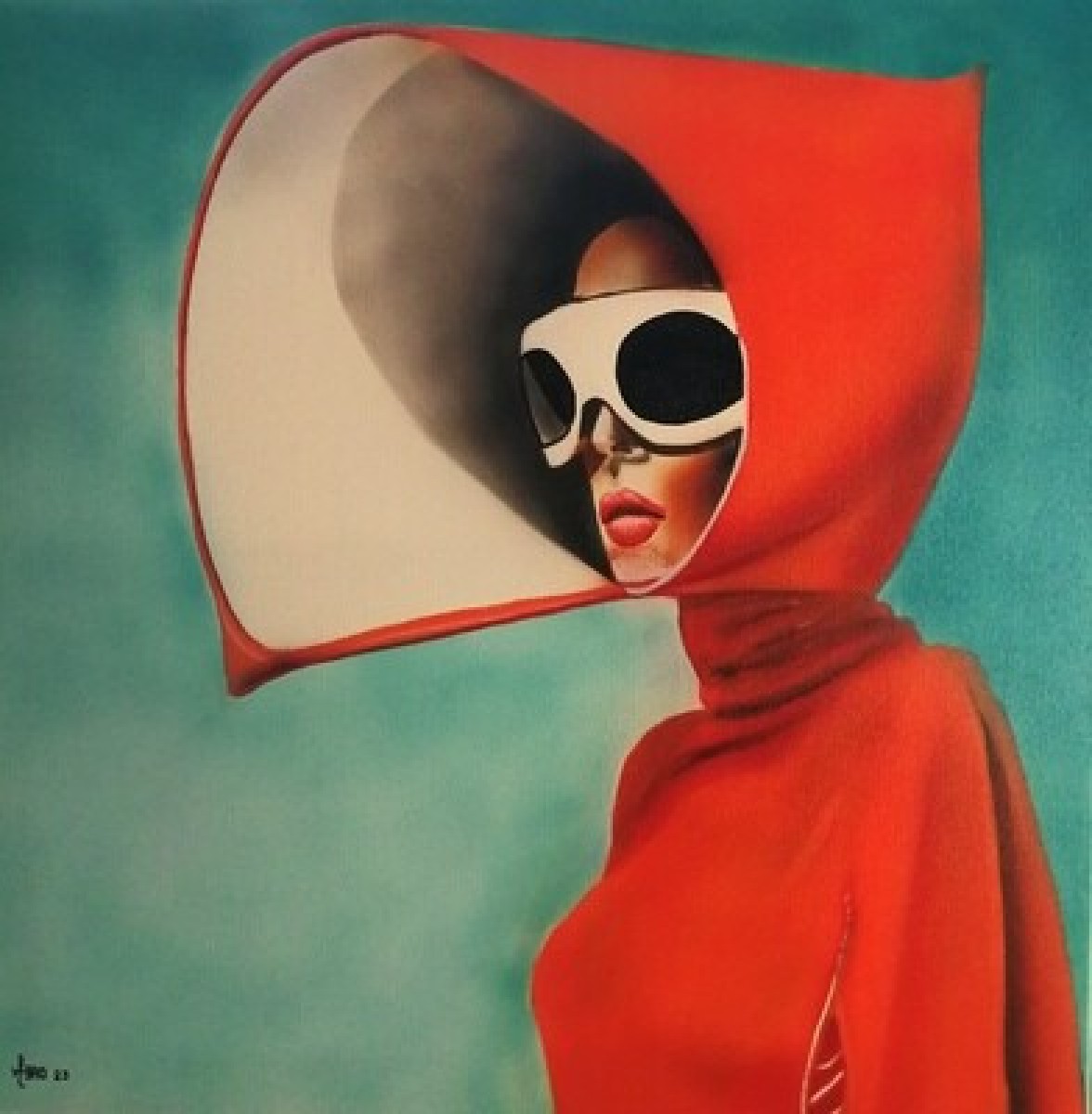 Popgirl 70, de Michel Ruelle dit Aero The Art Cycle