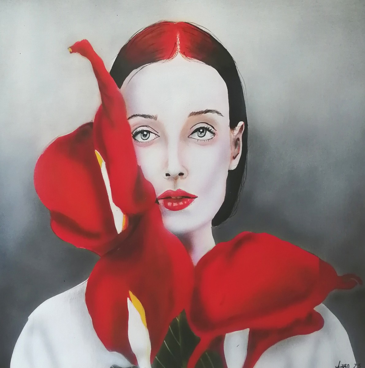 Une fleur parmi les fleurs, de Michel Ruelle dit Aero The Art Cycle