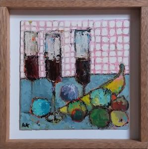 Verres et fruits, de Germain Henneka The Art Cycle