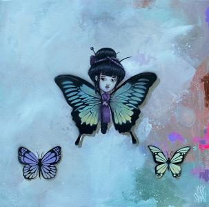 Geisha Papillon, de Alex Saman The Art Cycle