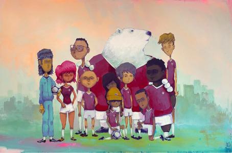 The suburban soccer team, de Alex Saman The Art Cycle
