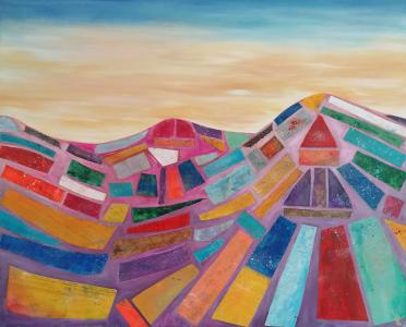 Les montagnes arc en ciel, de Anne Robin  The Art Cycle