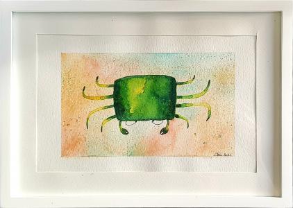 Petit crabe vert deviendra grand 1, de Clémence  Bedu The Art Cycle