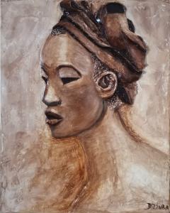 Femme africaine, de Brigitte Dziura The Art Cycle