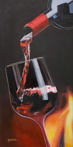 Le vin et la douceur de vivre, de Brigitte Dziura The Art Cycle