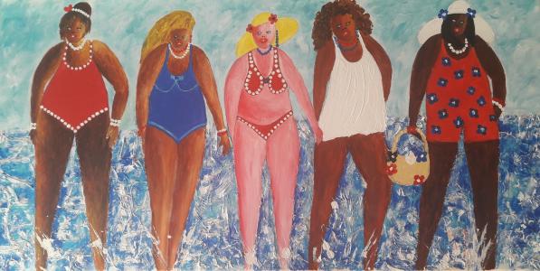 Copines de plage, de Christiane Guerry The Art Cycle