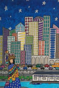 Un billet pour New York, de Corinne Pirault The Art Cycle