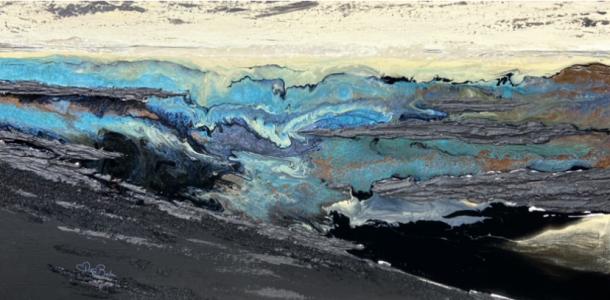 Reflets bleus, de Diane Breton The Art Cycle
