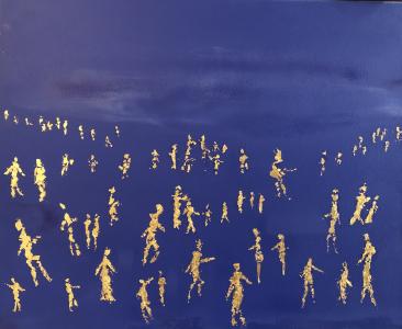 En bleu et or, de Didier Colomès The Art Cycle