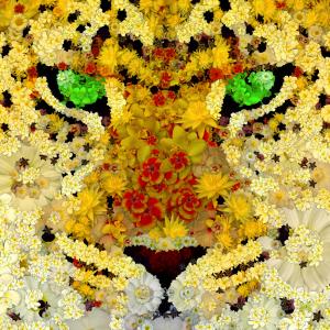 Leopard Out Of Flowers 1, de Frédéric Durieu Nathalie Erin The Art Cycle