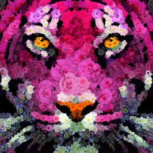 Tiger Out Of Flowers 1, de Frédéric Durieu Nathalie Erin The Art Cycle