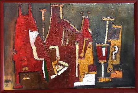  Red august 2022, de Frederique Manley The Art Cycle