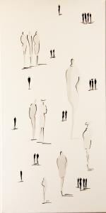 Silhouette en noir et blanc B, de Frederique Marteau The Art Cycle