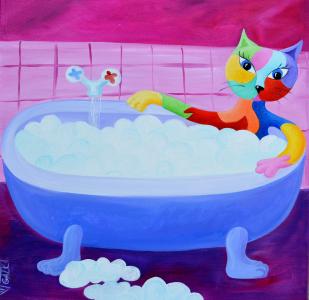 Dans mon bain, de Galina Malfoy Navodnitchaia The Art Cycle