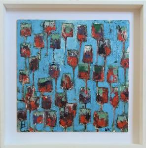 Bleu sur verres rouges, de Germain Henneka The Art Cycle
